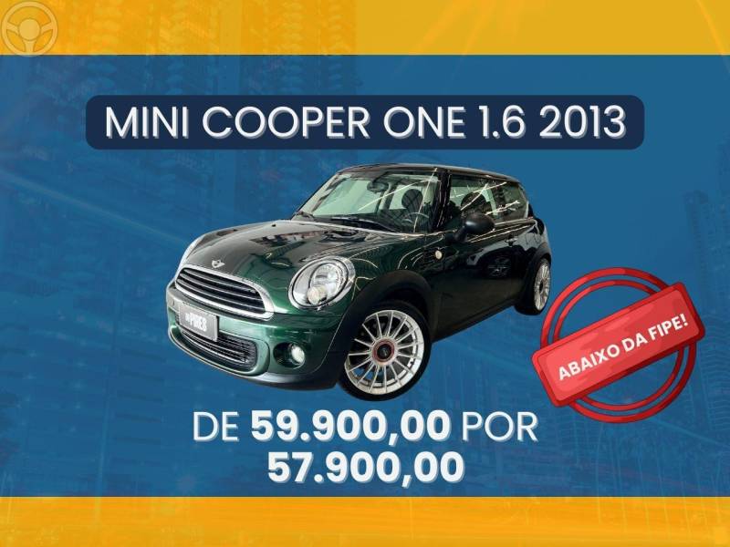 MINI - COOPER 1.6 ONE 16V 2P MANUAL - 2013/2013 - VERDE - R$ 57.900,00