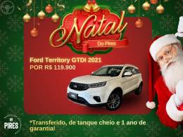 FORD - TERRITORY 1.5 GTDI ECOBOOST SEL 16V 4P AUTOMÁTICO - 2020/2021 - BRANCA - R$ 119.900,00