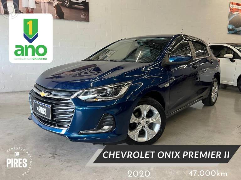 CHEVROLET - ONIX 1.0 PREMIER II 12V TURBO FLEX 4P AUTOMÁTICO - 2020/2020 - AZUL - R$ 79.900,00