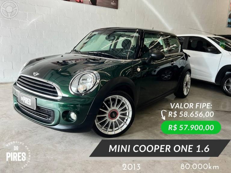 MINI - COOPER 1.6 ONE 16V 2P MANUAL - 2013/2013 - VERDE - R$ 57.900,00