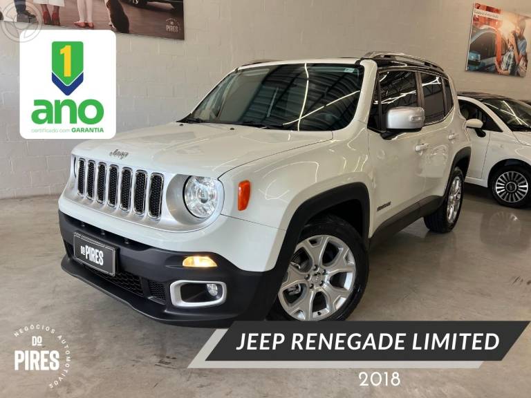 JEEP - RENEGADE 1.8 16V FLEX LIMITED 4P AUTOMÁTICO - 2018/2018 - BRANCA - R$ 81.900,00