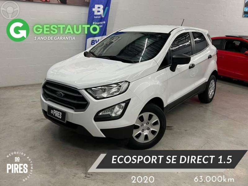 FORD - ECOSPORT 1.5 SE DIRECT FLEX 4P AUTOMÁTICA - 2019/2020 - BRANCA - R$ 74.900,00