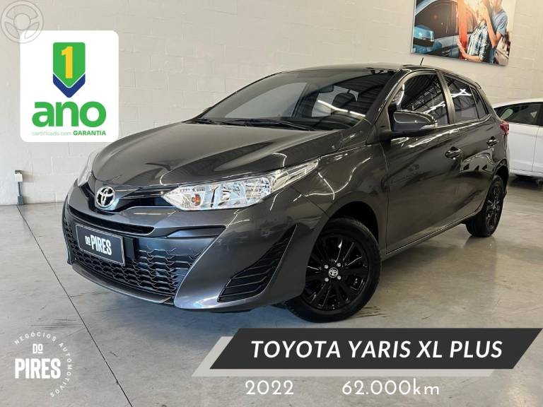 TOYOTA - YARIS 1.5 16V XL PLUS TECH FLEX AUTOMÁTICO - 2021/2022 - CINZA - R$ 86.900,00
