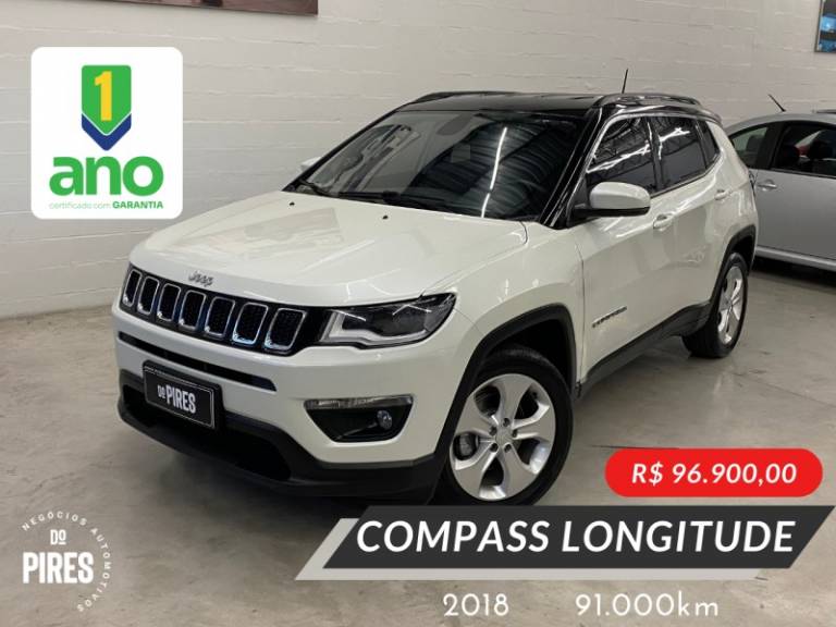 JEEP - COMPASS - 2017/2018 - Branca - R$ 99.900,00