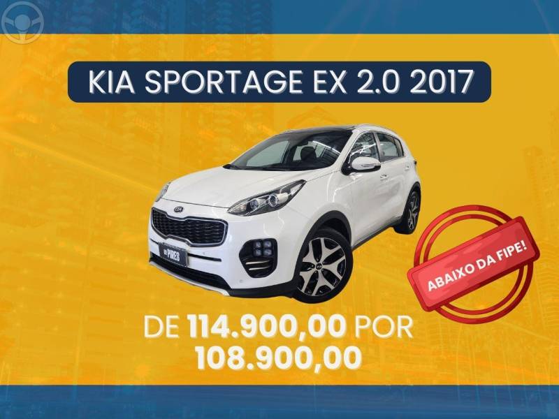 KIA MOTORS - SPORTAGE 2.0 EX2 4X2 16V FLEX 4P AUTOMÁTICO - 2016/2017 - BRANCA - R$ 108.900,00