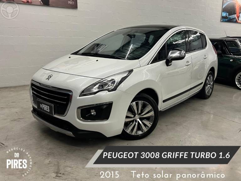 PEUGEOT - 3008 1.6 GRIFFE THP 16V 4P AUTOMÁTICO - 2014/2015 - BRANCA - R$ 57.900,00