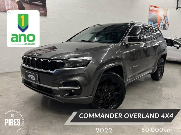 JEEP - COMMANDER 2.0 OVERLAND TD380 4X4 TURBO DIESEL 4P AUTOMÁTICO - 2021/2022 - CINZA - R$ 196.900,00