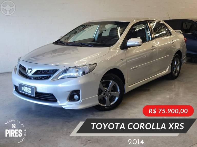 TOYOTA - COROLLA 2.0 XRS 16V FLEX 4P AUTOMÁTICO - 2013/2014 - PRATA - R$ 75.900,00