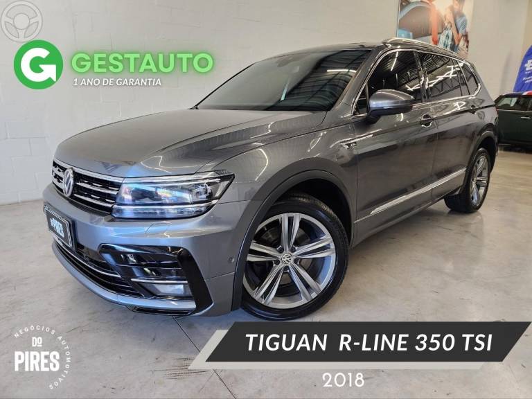 VOLKSWAGEN - TIGUAN 2.0 ALLSPACE R-LINE 350 TSI 4X4 4P - 2018/2018 - CINZA - R$ 145.900,00