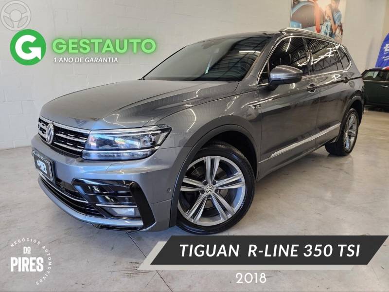 VOLKSWAGEN - TIGUAN 2.0 ALLSPACE R-LINE 350 TSI 4X4 4P - 2018/2018 - CINZA - R$ 145.900,00