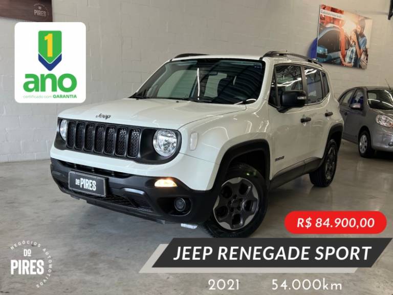 JEEP - RENEGADE - 2021/2021 - Branca - R$ 84.900,00