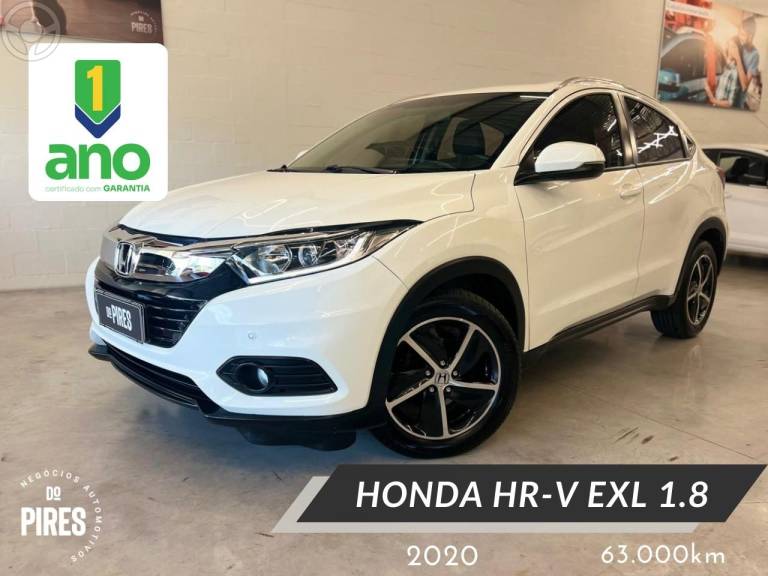 HONDA - HR-V 1.8 16V FLEX EXL 4P AUTOMÁTICO - 2019/2020 - BRANCA - R$ 116.900,00