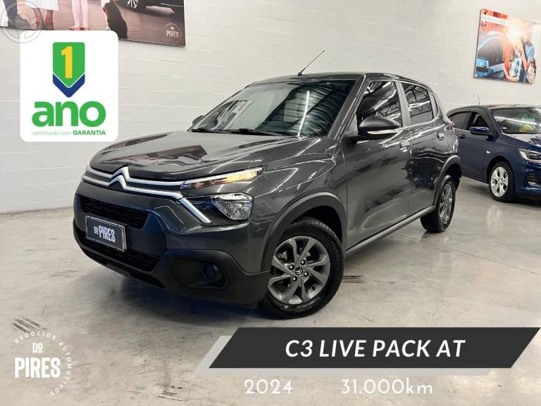CITROËN - C3 1.6 LIVE PACK 16V FLEX 4P AUTOMÁTICO - 2023/2024 - CINZA - R$ 76.900,00
