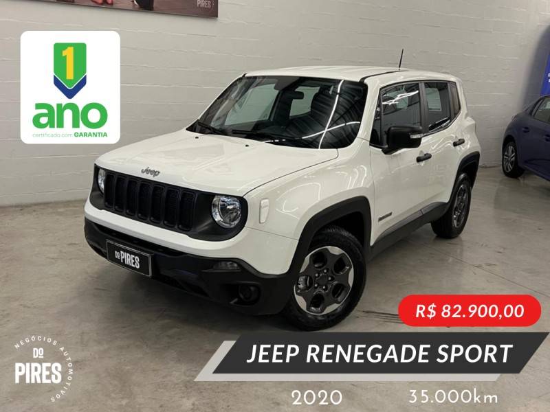 JEEP - RENEGADE - 2019/2020 - Branca - R$ 82.900,00