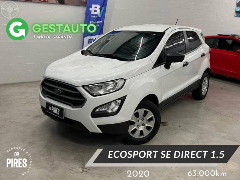 FORD - ECOSPORT 1.5 SE DIRECT FLEX 4P AUTOMÁTICA - 2019/2020 - BRANCA - R$ 74.900,00