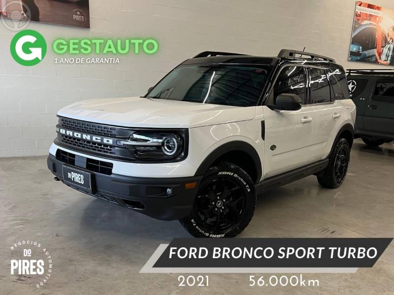 FORD - BRONCO 2.0 SPORT WILDTRACK ECOBOOST 16V TURBO 4P AUTOMÁTICA - 2021/2021 - BRANCA - R$ 167.900,00