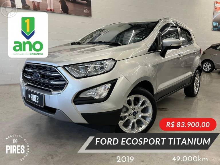 FORD - ECOSPORT 2.0 TITANIUM 16V FLEX 4P AUTOMÁTICO - 2018/2019 - PRATA - R$ 83.900,00