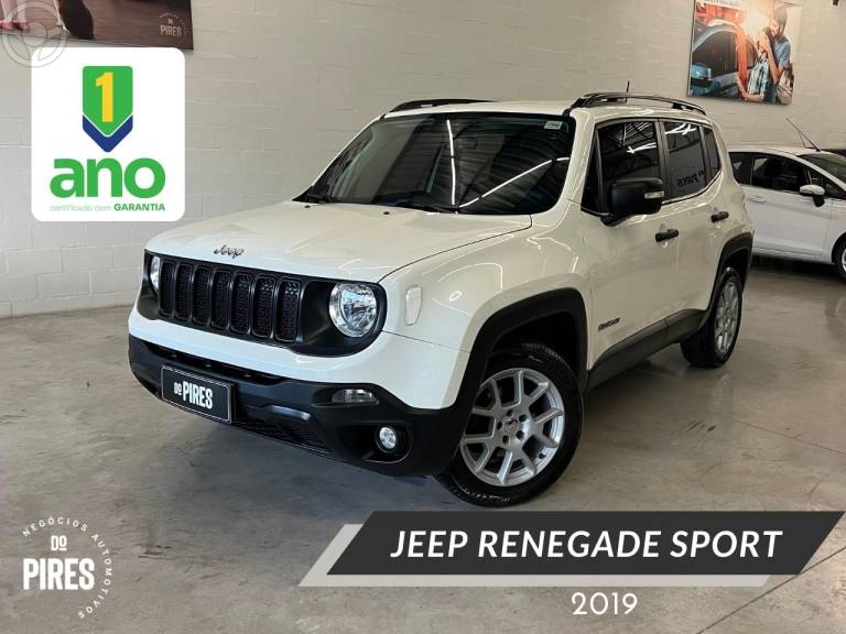 JEEP - RENEGADE 1.8 16V FLEX SPORT 4P MANUAL - 2019/2019 - BRANCA - R$ 78.900,00