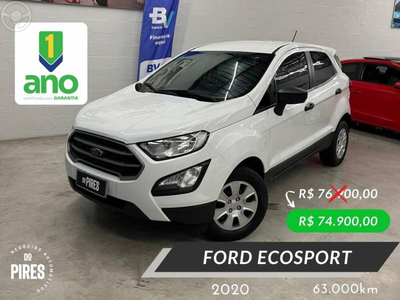 FORD - ECOSPORT 1.5 SE DIRECT FLEX 4P AUTOMÁTICA - 2019/2020 - BRANCA - R$ 74.900,00