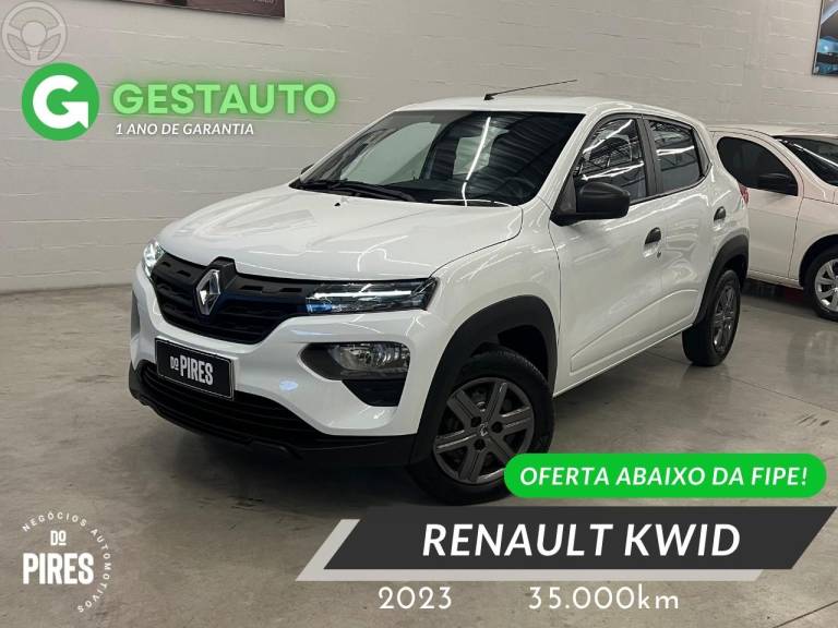 RENAULT - KWID 1.0 12V SCE FLEX ZEN MANUAL - 2022/2023 - BRANCA - R$ 49.900,00