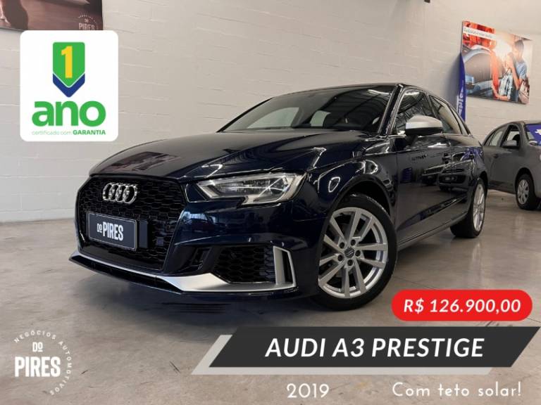 AUDI - A3 - 2019/2019 - Azul - R$ 126.900,00