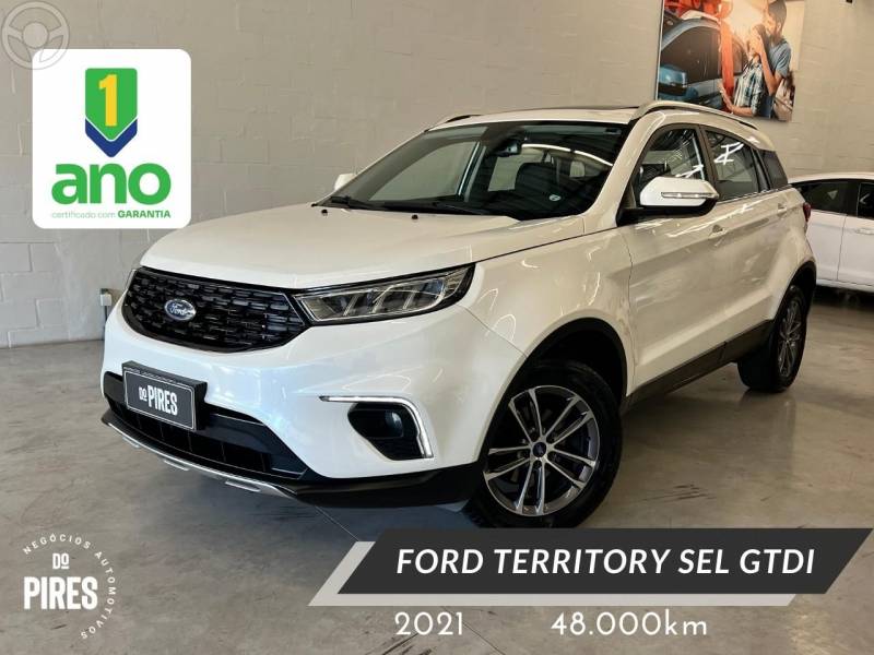 FORD - TERRITORY 1.5 GTDI ECOBOOST SEL 16V 4P AUTOMÁTICO - 2020/2021 - BRANCA - R$ 121.900,00