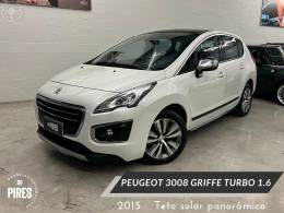 PEUGEOT - 3008 1.6 GRIFFE THP 16V 4P AUTOMÁTICO - 2014/2015 - BRANCA - R$ 57.900,00
