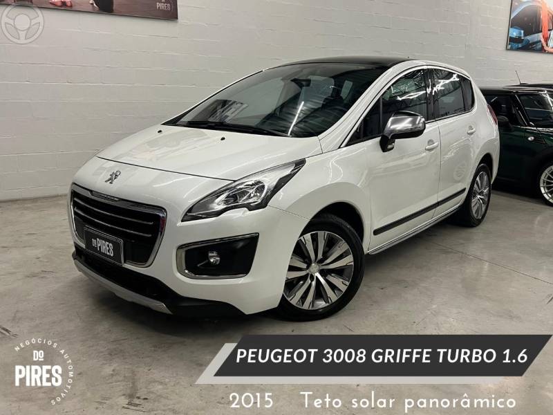 PEUGEOT - 3008 1.6 GRIFFE THP 16V 4P AUTOMÁTICO - 2014/2015 - BRANCA - R$ 57.900,00