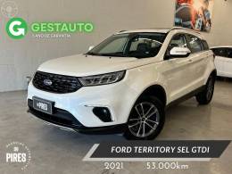 FORD - TERRITORY 1.5 GTDI ECOBOOST SEL 16V 4P AUTOMÁTICO - 2020/2021 - BRANCA - R$ 119.900,00