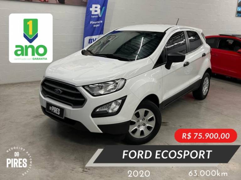 FORD - ECOSPORT - 2019/2020 - Branca - R$ 75.900,00