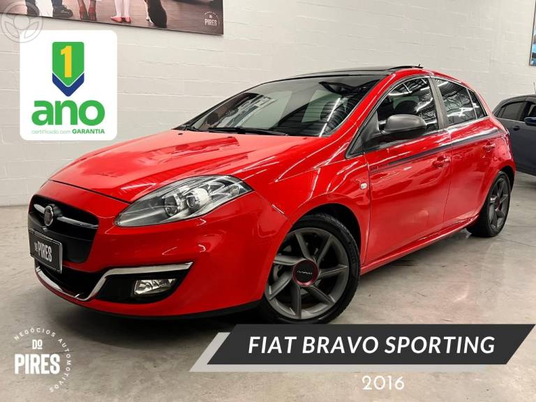 FIAT - BRAVO 1.8 SPORTING 16V FLEX 4P MANUAL - 2015/2016 - VERMELHA - R$ 64.900,00