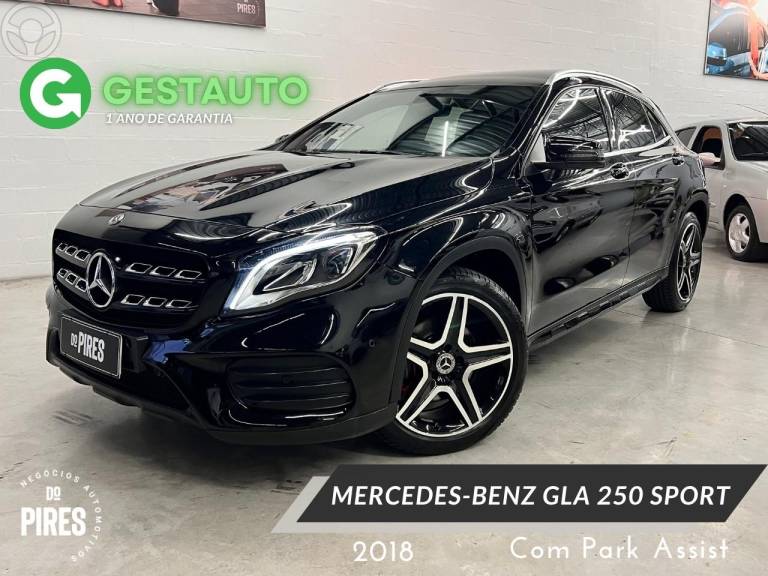 MERCEDES-BENZ - GLA 250 2.0 16V TURBO SPORT 4P AUTOMÁTICO - 2018/2018 - PRETA - R$ 139.900,00