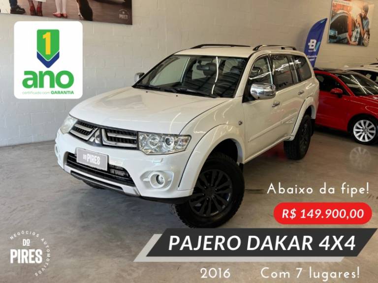 MITSUBISHI - PAJERO DAKAR - 2015/2016 - Branca - R$ 159.900,00