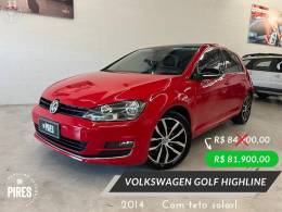 VOLKSWAGEN - GOLF 1.4 TSI HIGHLINE 16V 4P AUTOMÁTICO - 2013/2014 - VERMELHA - R$ 81.900,00