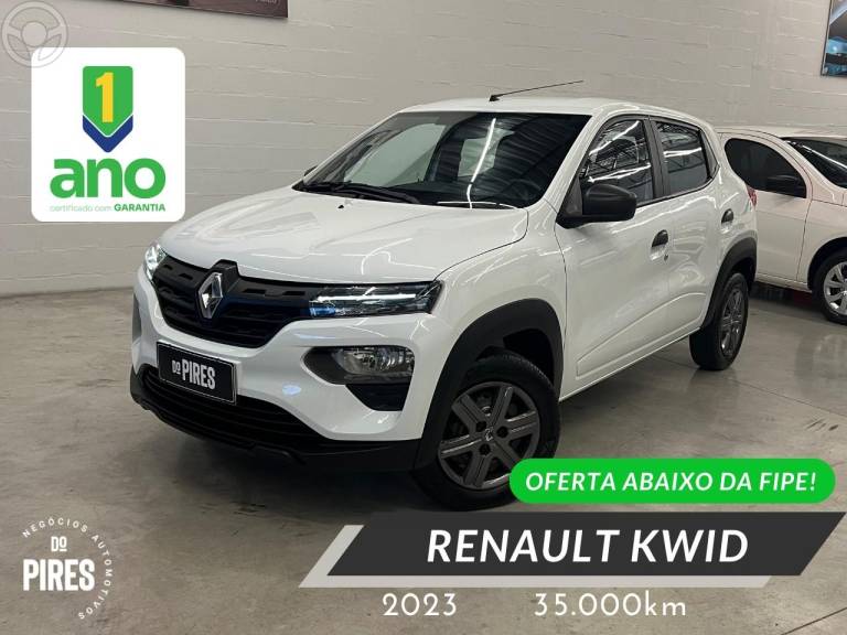 RENAULT - KWID 1.0 12V SCE FLEX ZEN MANUAL - 2022/2023 - BRANCA - R$ 49.900,00