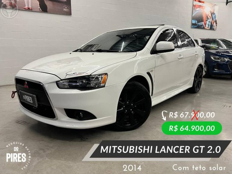 MITSUBISHI - LANCER 2.0 GT 16V 4P AUTOMÁTICO - 2013/2014 - BRANCA - R$ 64.900,00