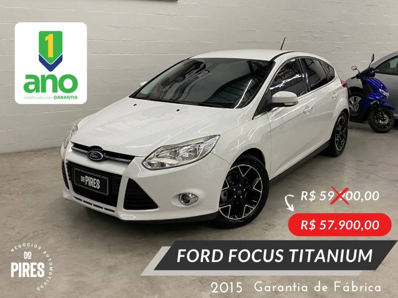 FORD - FOCUS - 2014/2015 - Branca - R$ 59.900,00