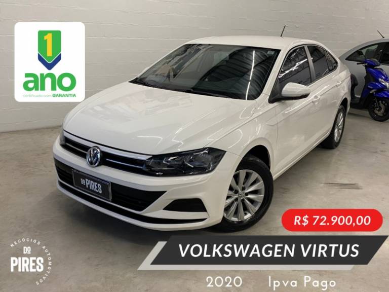 VOLKSWAGEN - VIRTUS - 2019/2020 - Branca - R$ 72.900,00