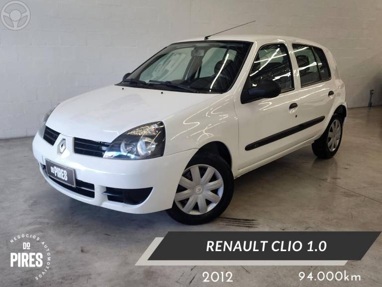 RENAULT - CLIO 1.0 16V FLEX 4P MANUAL - 2012/2012 - BRANCA - R$ 28.900,00