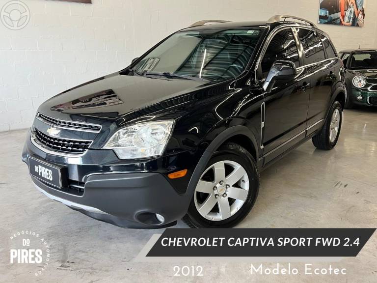 CHEVROLET - CAPTIVA 2.4 SFI ECOTEC FWD 16V 4P AUTOMÁTICO - 2012/2012 - PRETA - R$ 43.900,00